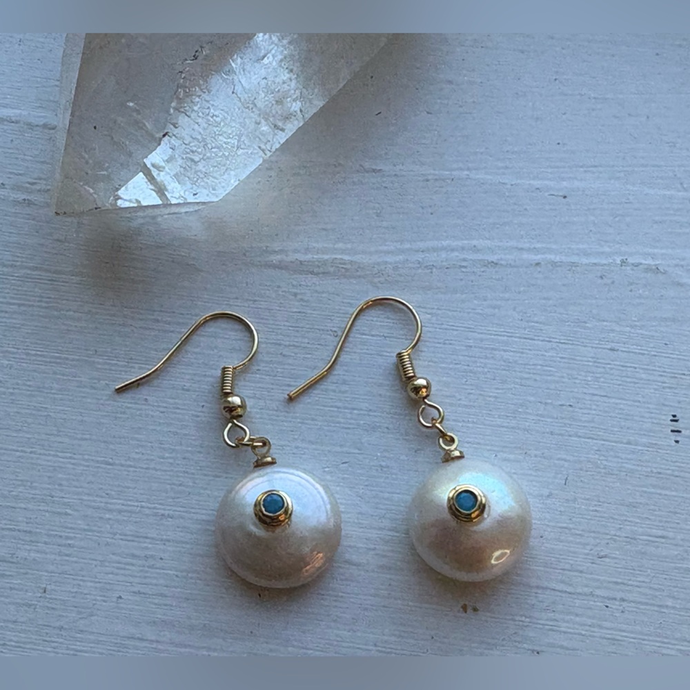 14k GP Dangle 👁️ Eye Earring.